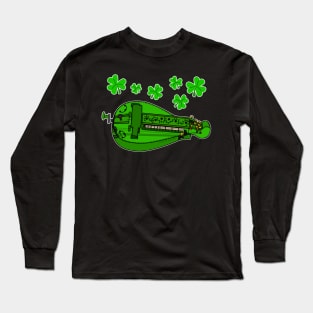 St Patrick's Day Hurdy Gurdy Gurdyist Irish Musician Long Sleeve T-Shirt